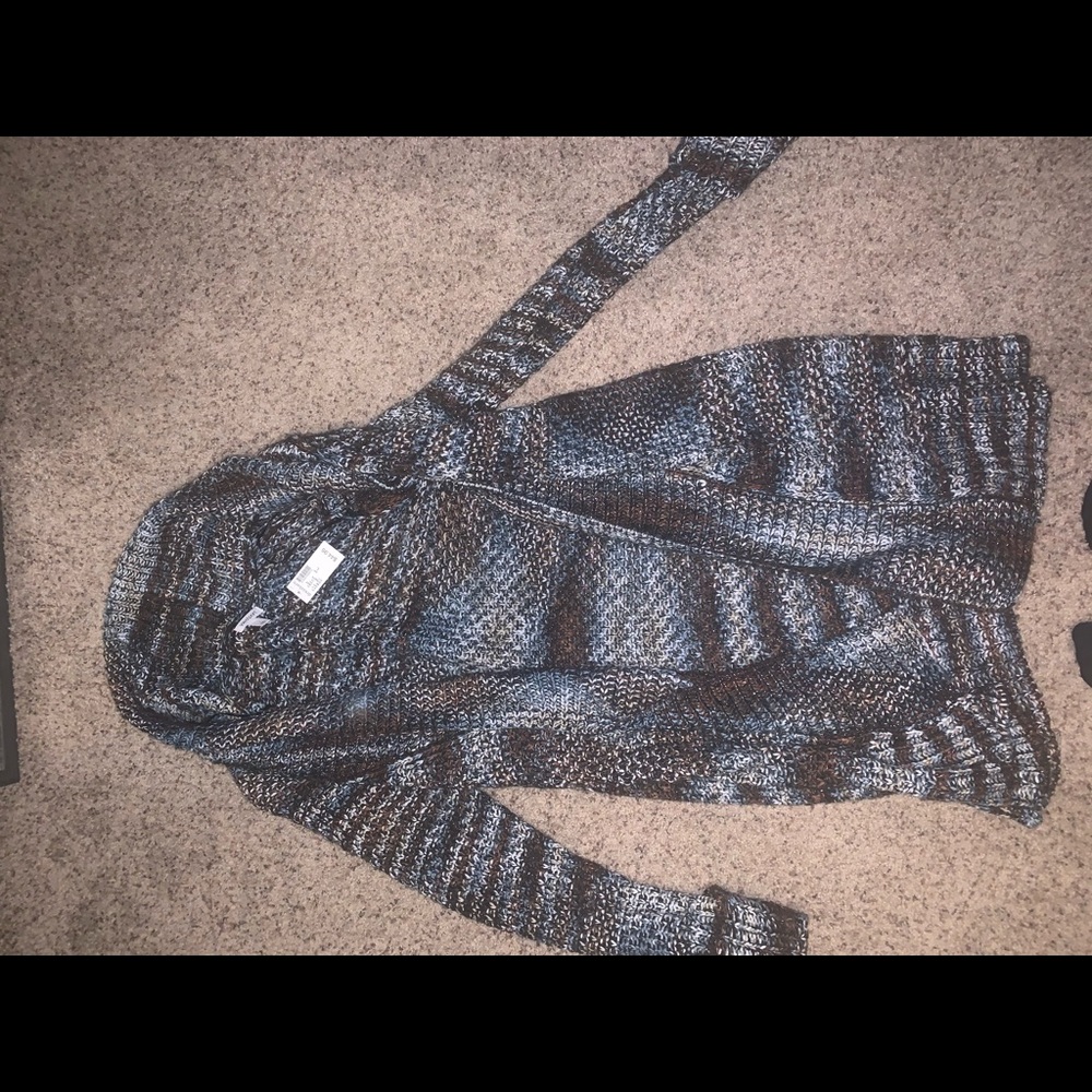 Blue and Brown long sweater